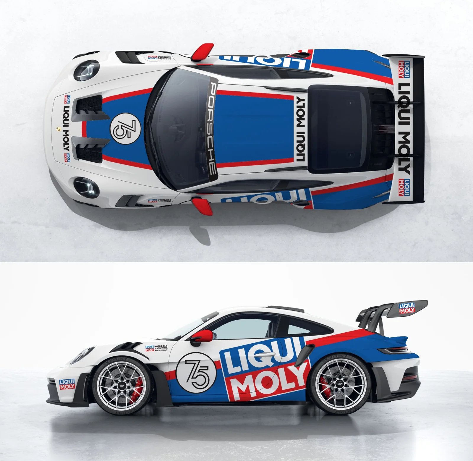Projeto gráfico Porsche de competição